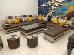 Teak Wood Leather Sofa Design With Table