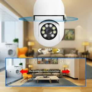 Rotating Bulb Security Camera 360degree CCTV Vintage