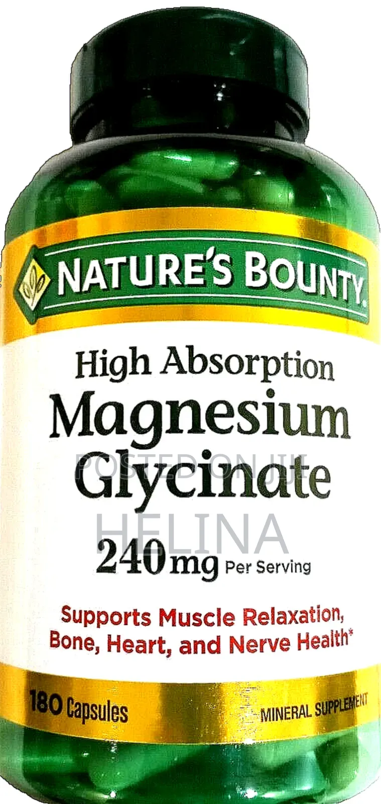ማግኒዝየም ግላይሲኔት 240mg Magnesium Glycinate 180 Tablet From Usa