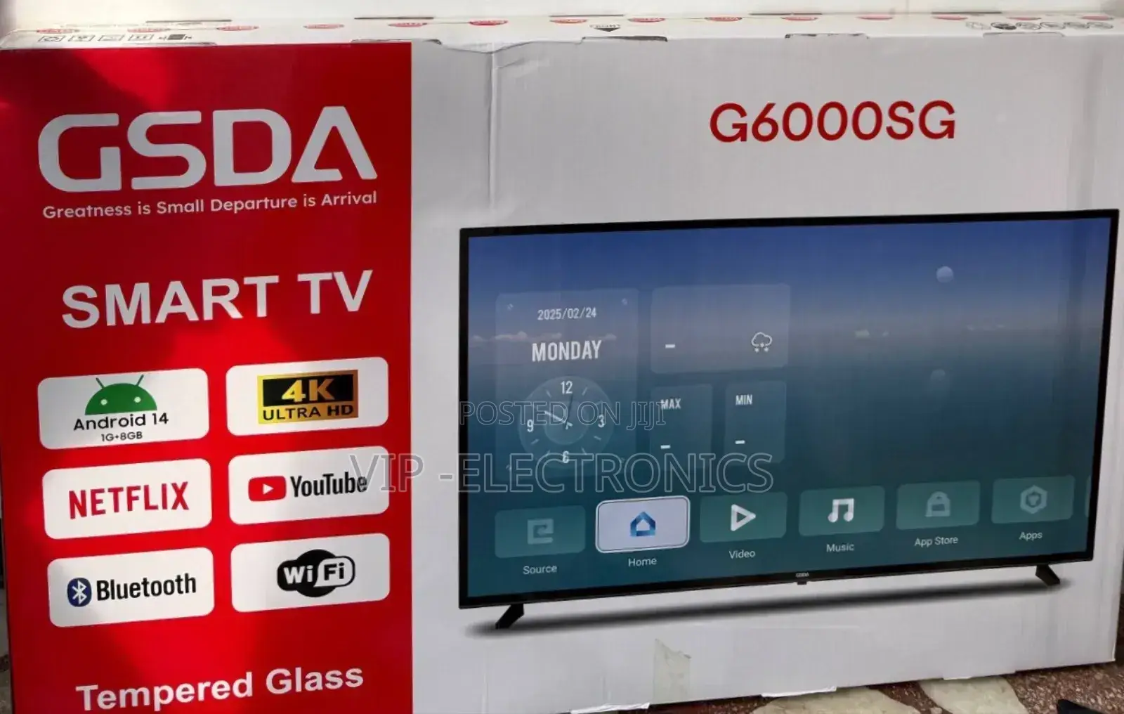Gsda 60 Inch Tv Smart Android 14.0 New 2025