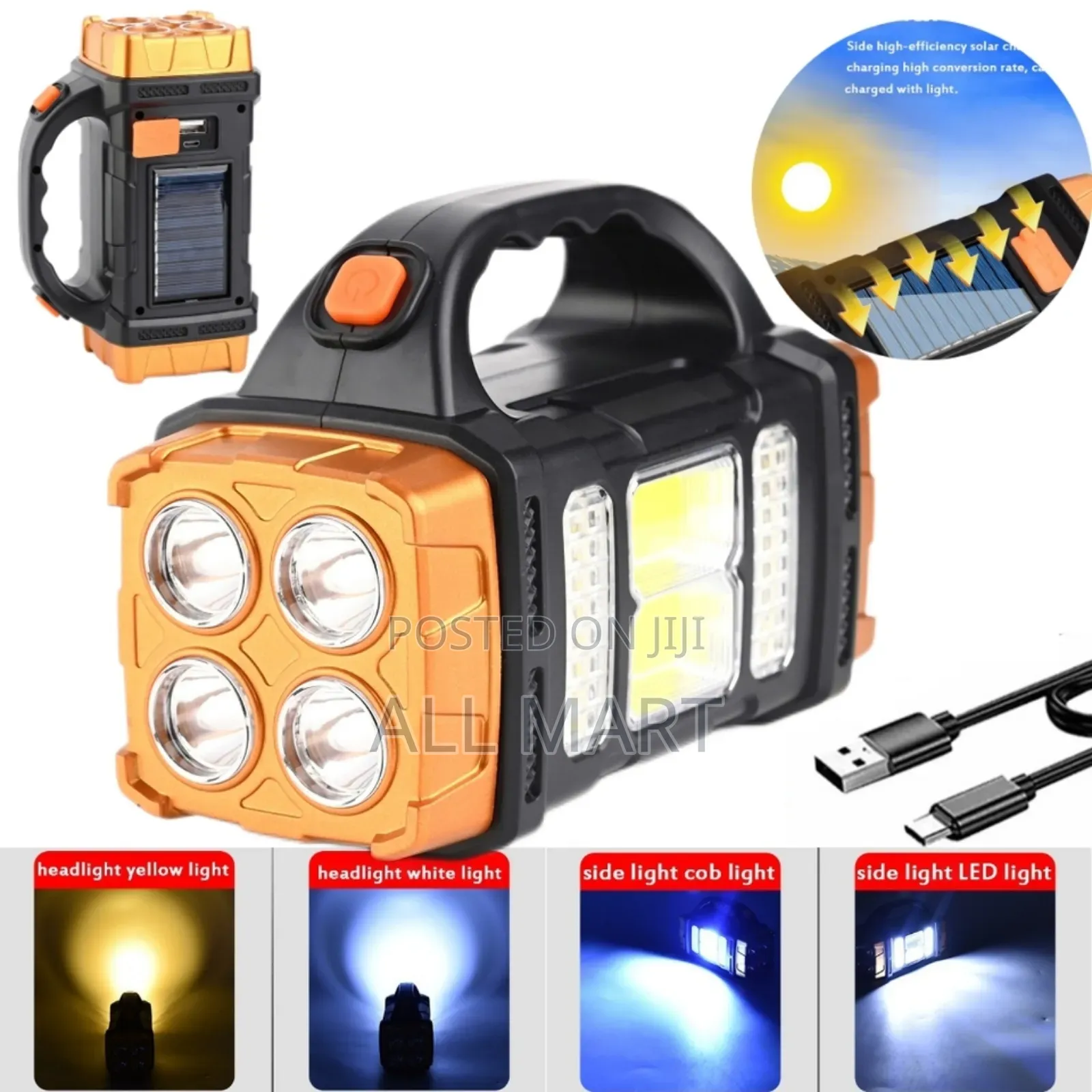 Multifunctional Solar Lamp 38w Led Fladhlight