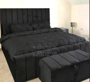 Pannel Black Bed Design
