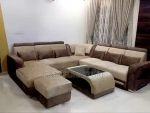Solitary U Shape Sofa With Table