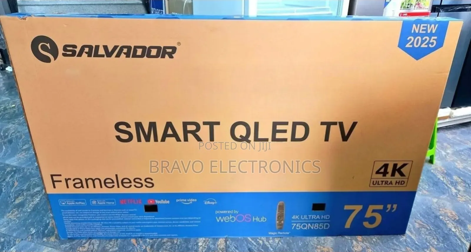 Salvador 75" Uhd Frameless Tv 2025 Cinema in Your Home!
