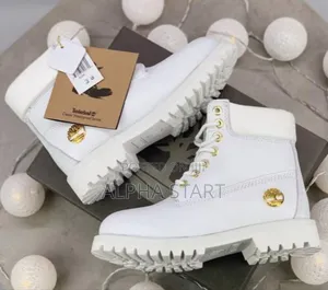 Timberland Tims ‘Triple White/Gold’ Leather High Boots Sho