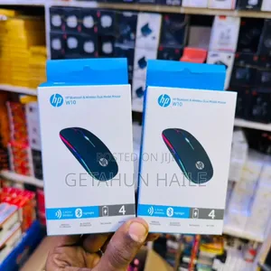 Hp Bluetooth Wireless Dual Model Mouse W10 (Hp W10 Mouse)