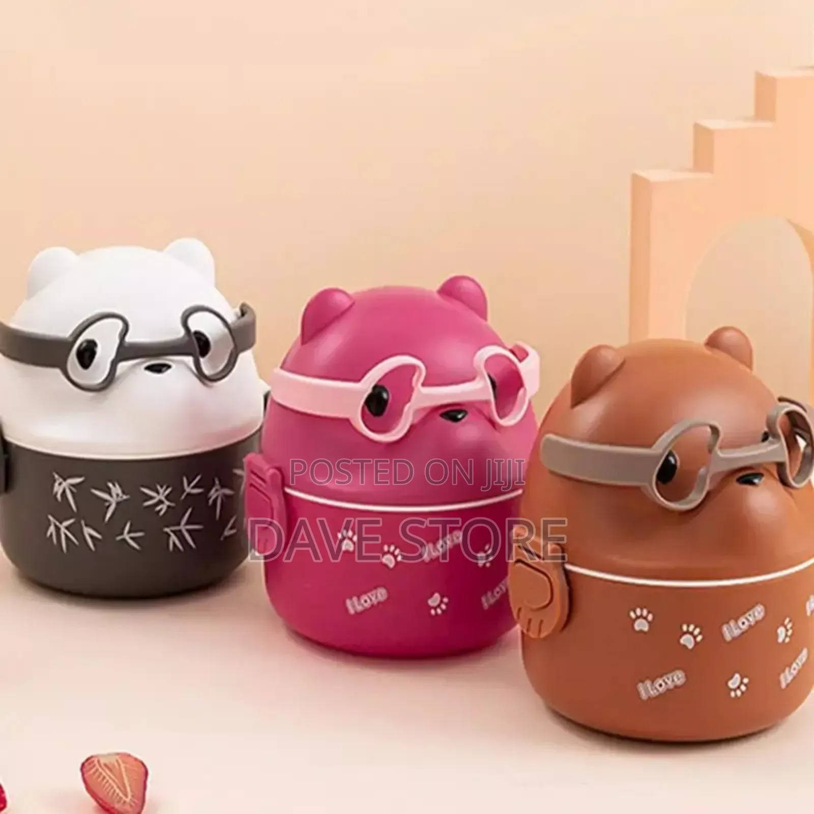 Bear Cartoon Lunch Box