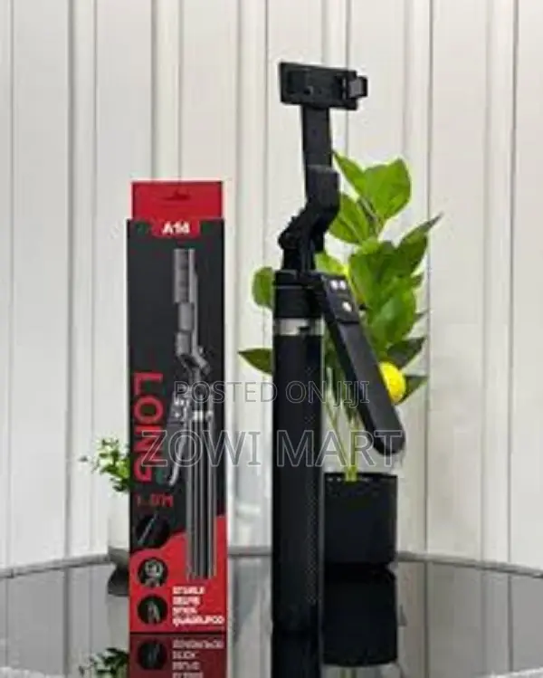 A14 Long Selfie Stick Quadrupod – 1.8m Stability Style