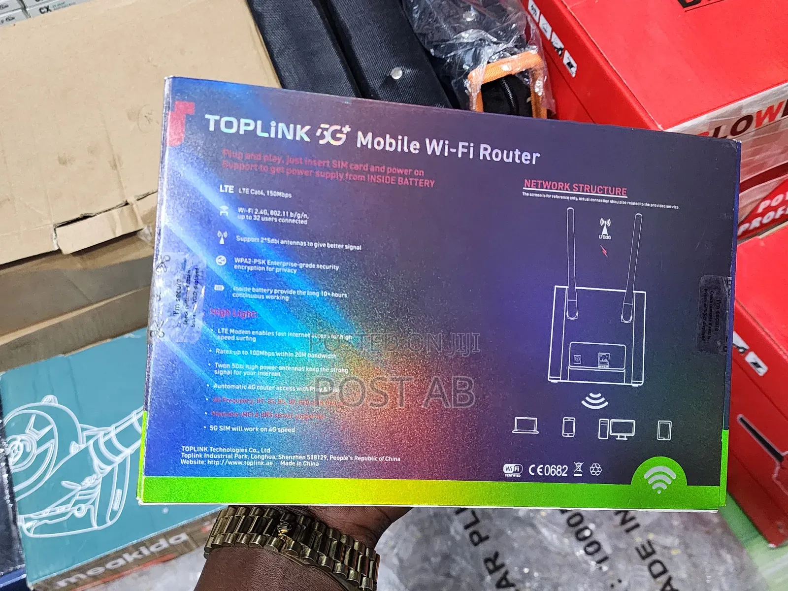 Toplink 5g Wifi Router 4g Lte Sim ሲም ይበላል