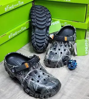 Original Crocs Off Terrain ‘Black/Grey’ Men’S Sandal Shoes