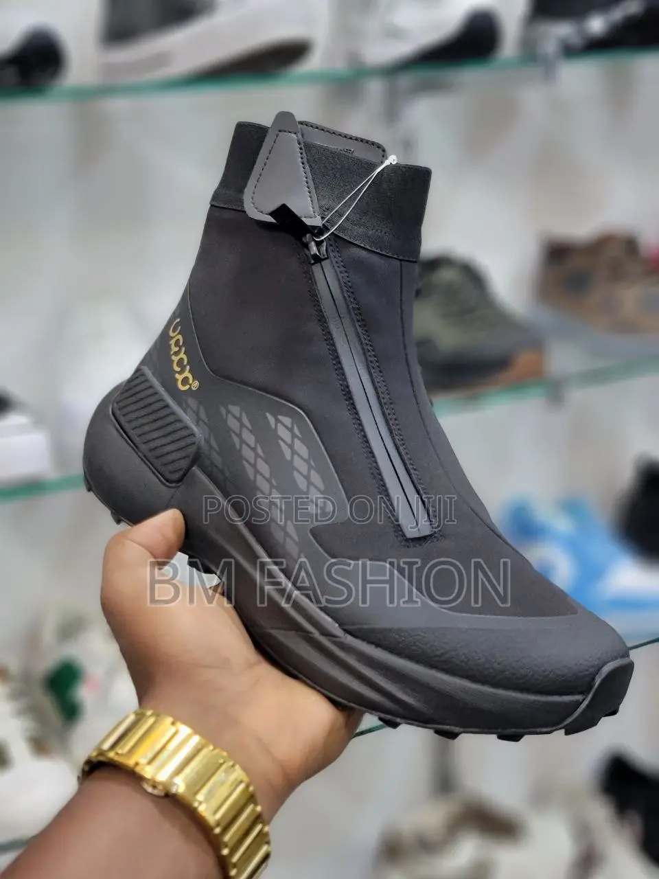 Black Waterproof High Quality Boots for Men