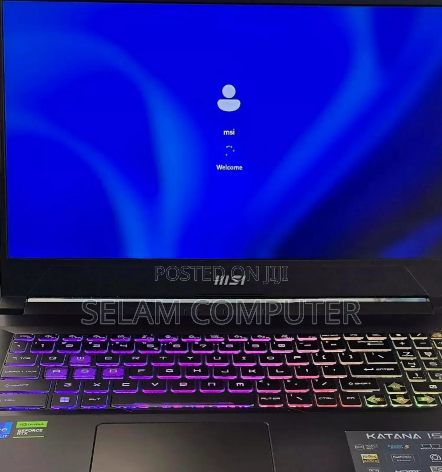 New Laptop MSI Katana 15 16GB Intel Core I7 SSD 512GB