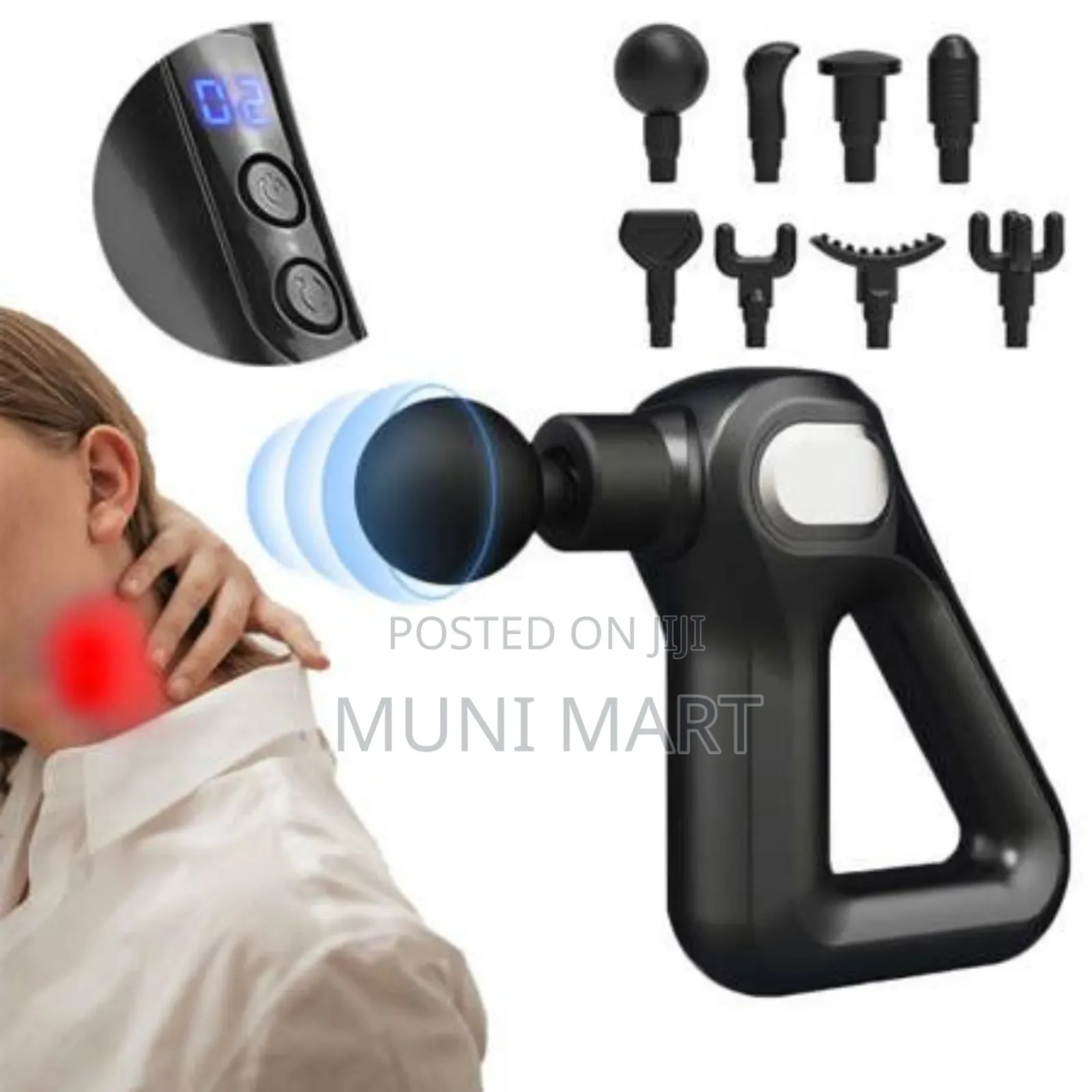 8in1 Fascial 32 Speed Gun Massager [ማሳጀር ]