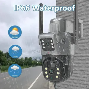 Stellar C600 Dual Lens Solar Security Camera - V380 Dual Lens 4g Solar