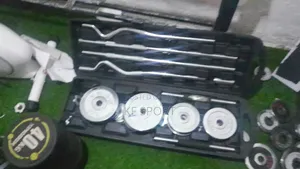 ሁሉን በአንድ የያዘ ዳንፔልና ባርቤል( 55 Kg York Set)