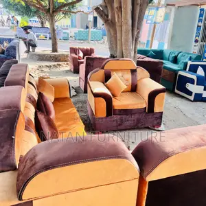 L Shape Corner Sofa Made of Maleda Sponje Withe Wooden Mater