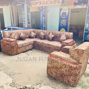 ማለዳ ፎም በአንደኛው ደረጃ ስፖንጅ Hd#1 የተሰራ L Shape Corner Sofa
