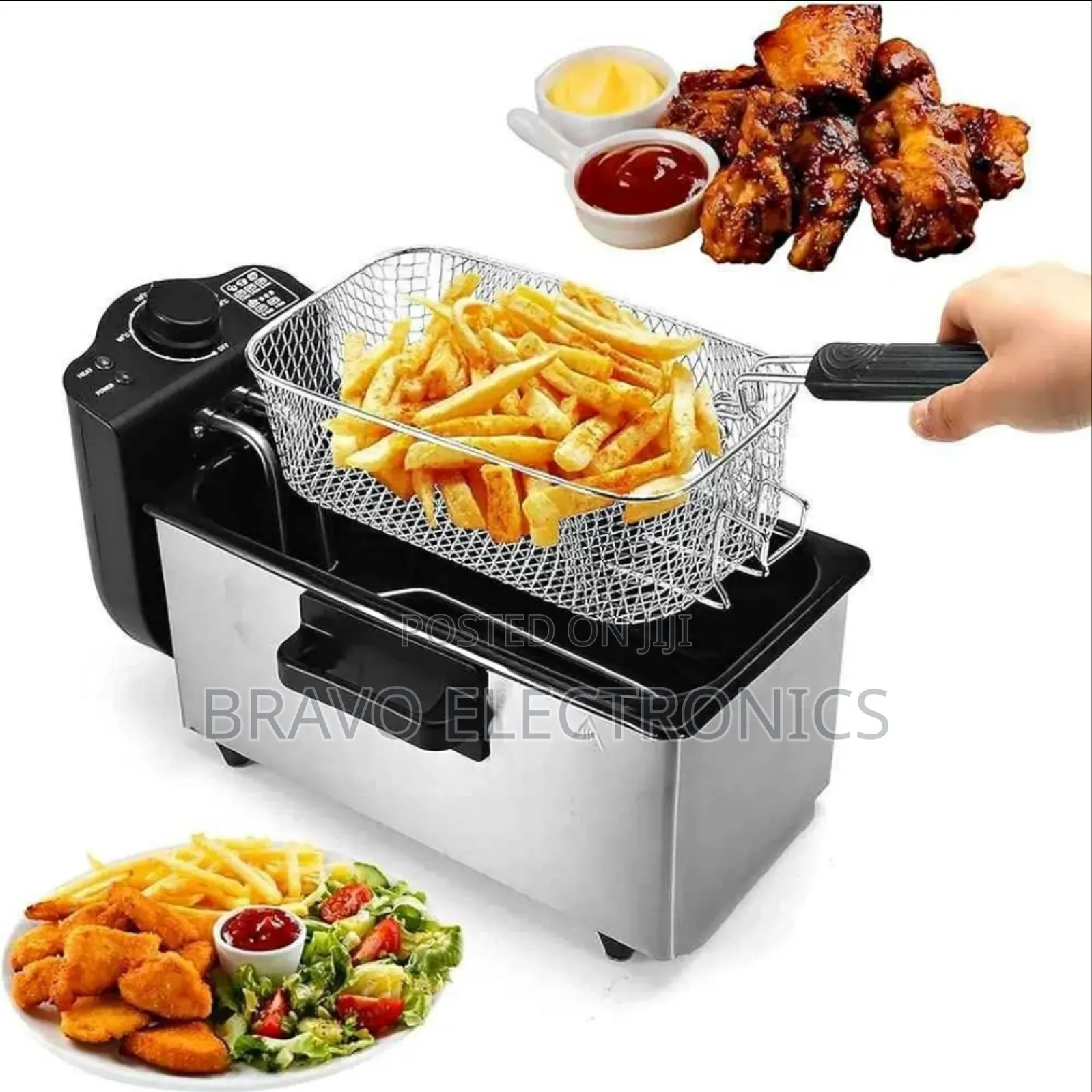 Saachi Air Fryer 4 L – Safe Stainless Steel, 2000w