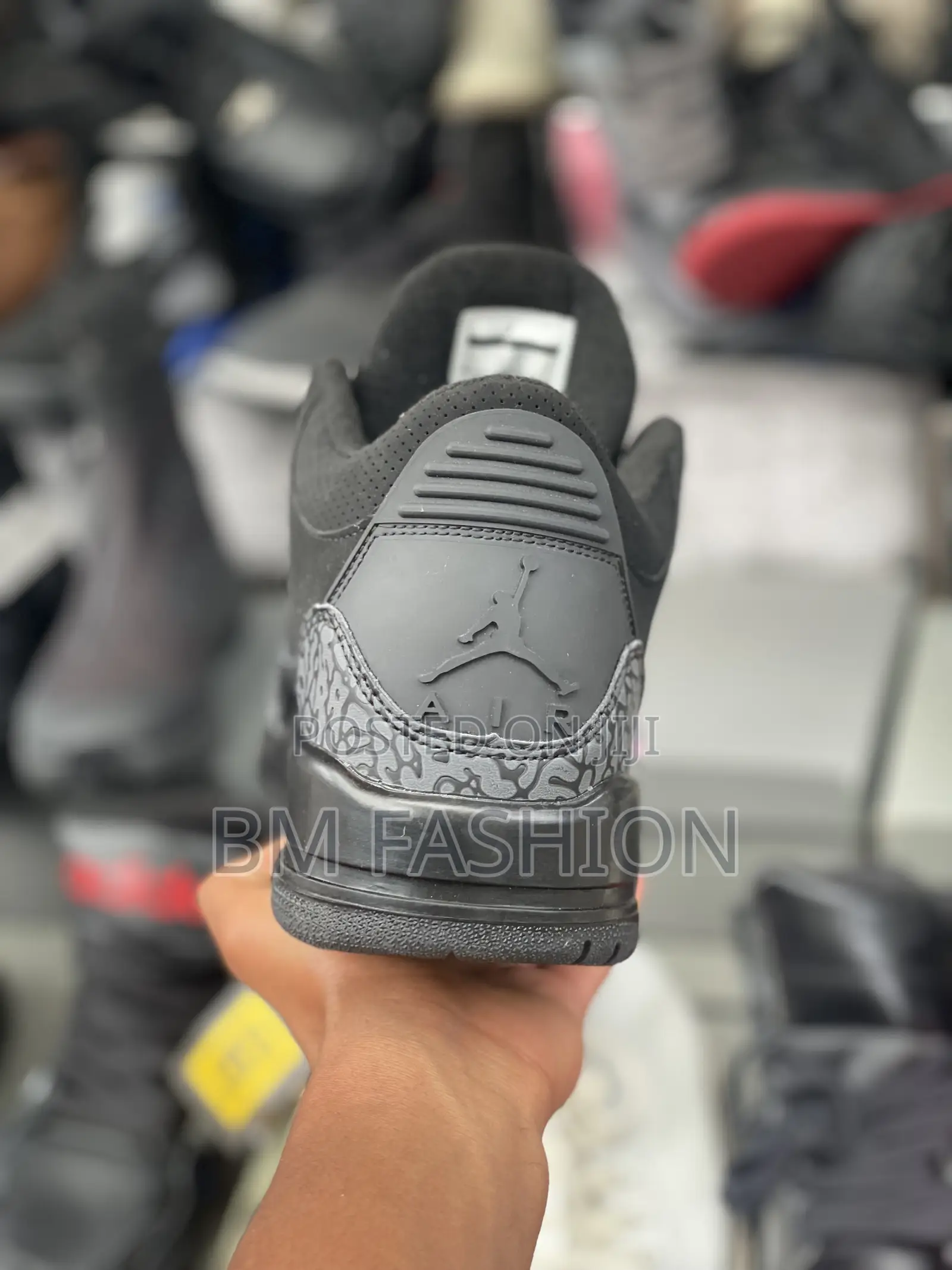 Jordan 3 Black Men’S Fashion Sneakers