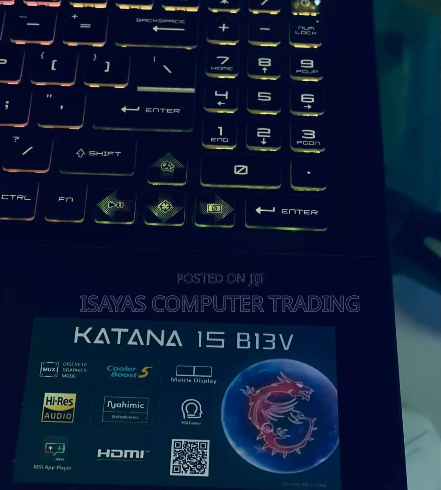 New Laptop MSI Katana 15 16GB Intel Core I7 SSD 1T