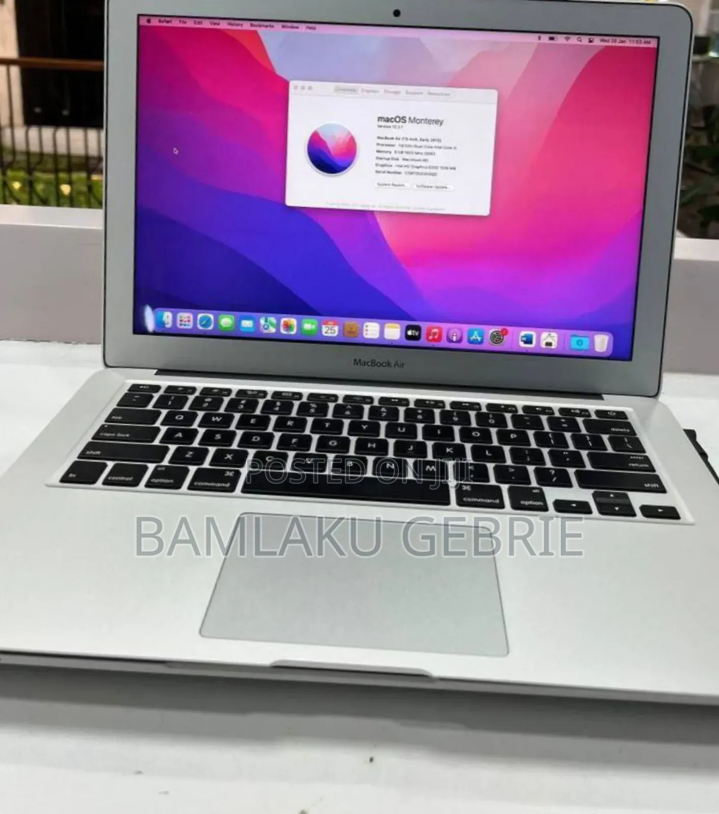 New Laptop Apple MacBook Air 2017 8GB Intel Core I7 SSD 256GB