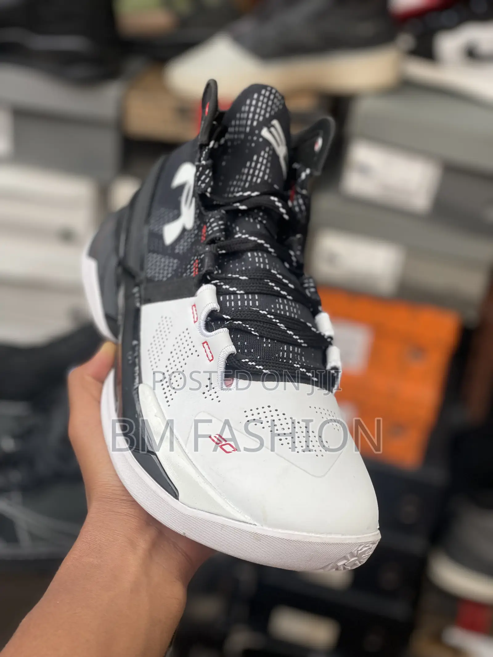 Under Armour 3d Curry 1 White and Black