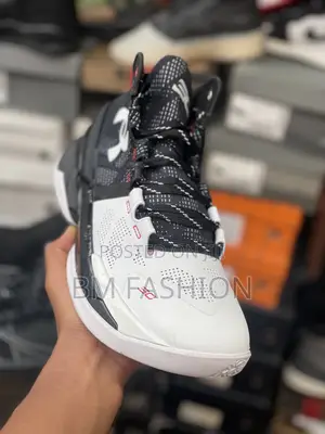 Under Armour 3d Curry 1 White and Black