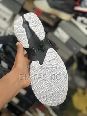 Under Armour 3d Curry 1 White and Black