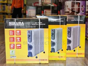 Nikura Oil-Filled Heater 9/11/13 Fins – Silent, Strong Safe