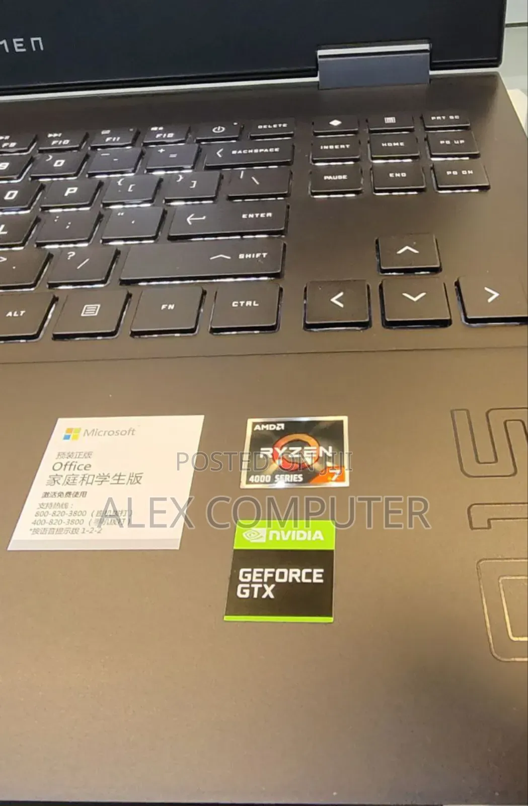 New Laptop HP Omen 15 16GB AMD Ryzen 7 SSD 512GB