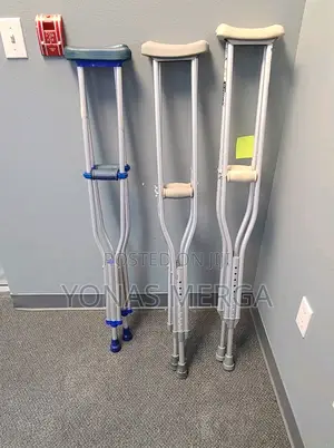 2 PCS Ultralightررunderarm Crutches屮出axillary Crutches召耳ክራንች