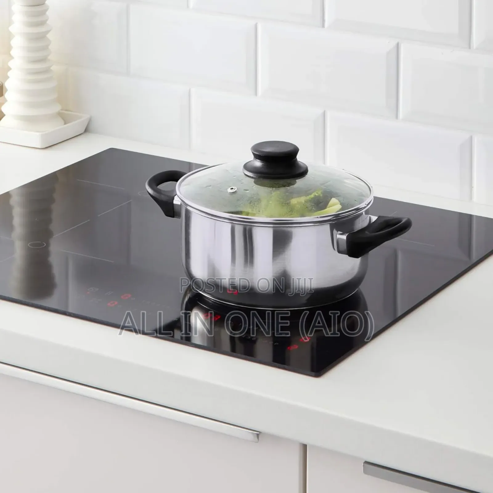Ikea Annons Cookware Set, Glass/Stainless Steel