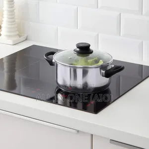 Ikea Annons Cookware Set, Glass/Stainless Steel
