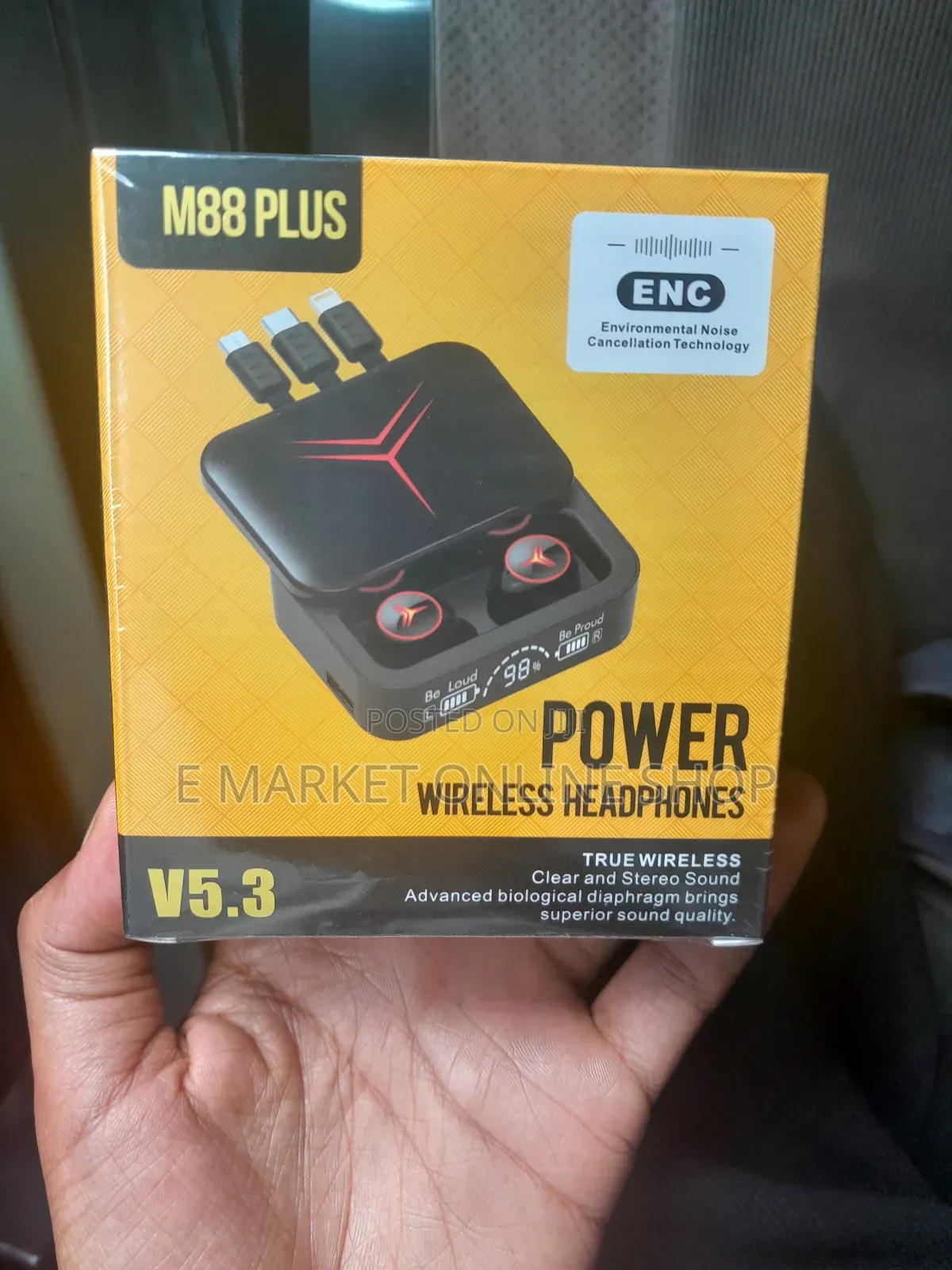 M88 Plus Earbud Long-Lasting Bass Clarity