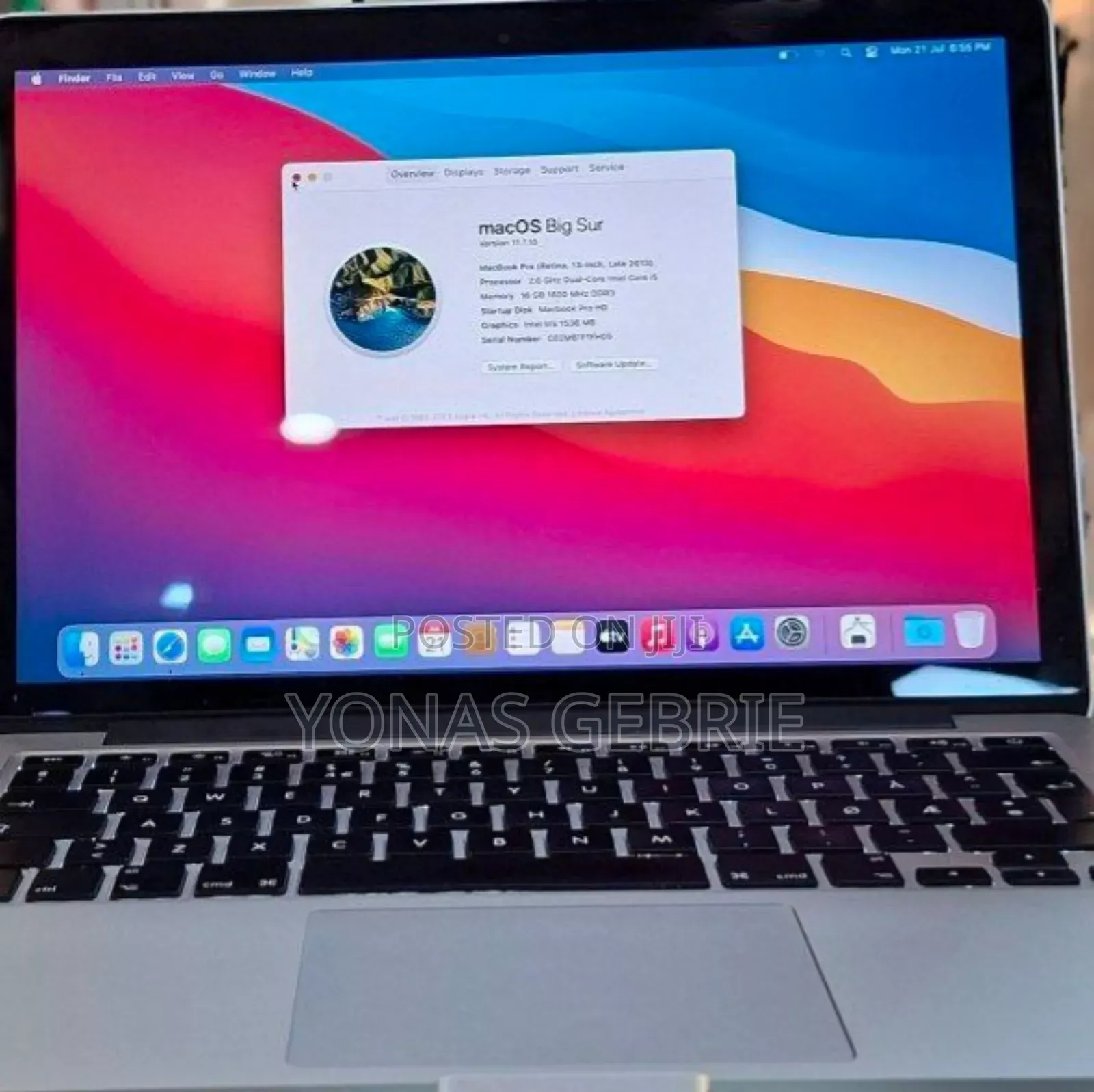 New Laptop Apple MacBook Pro 2013 16GB Intel Core i5 SSD 512GB