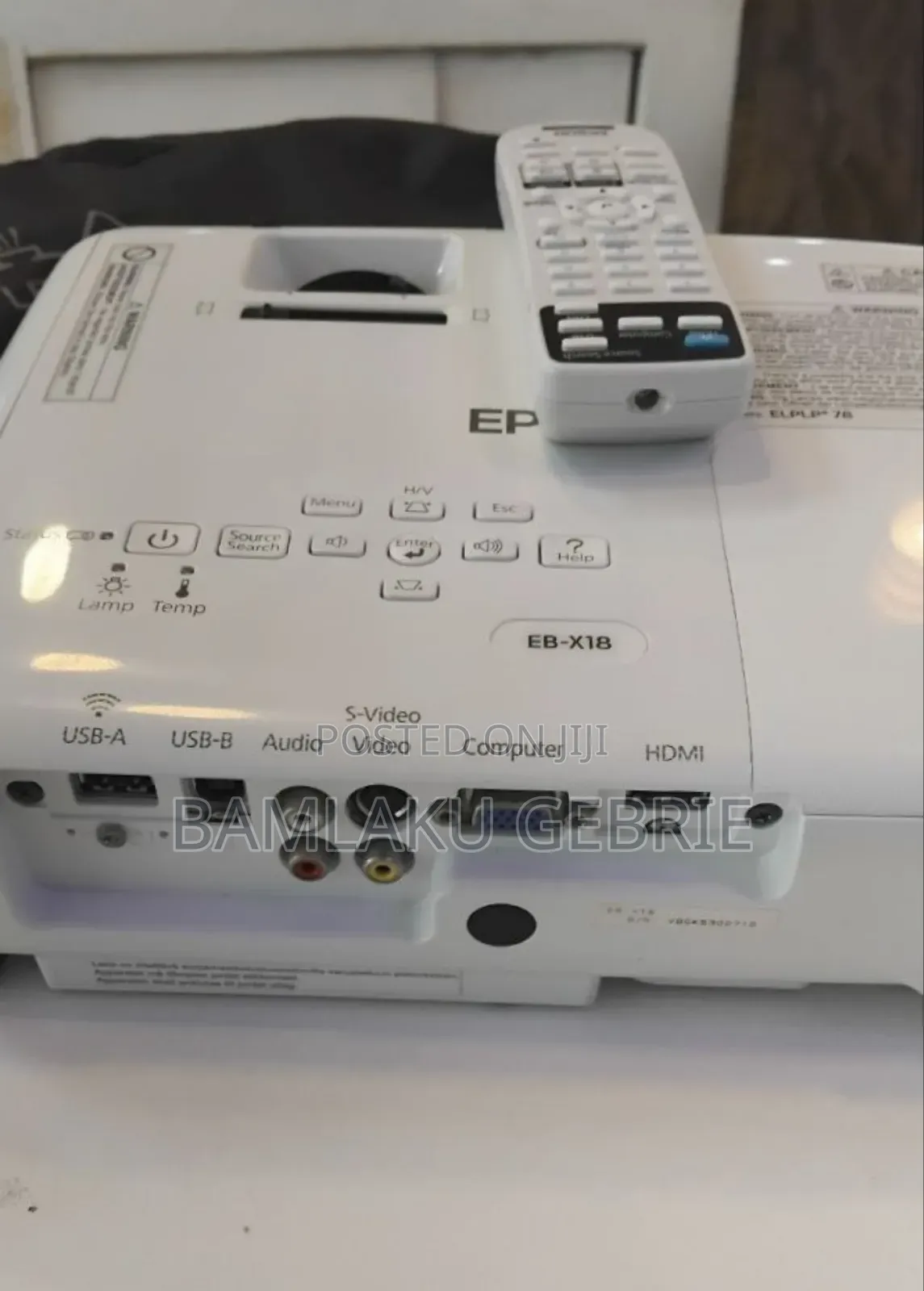 Brand New Epson Projector With Bag, Remote