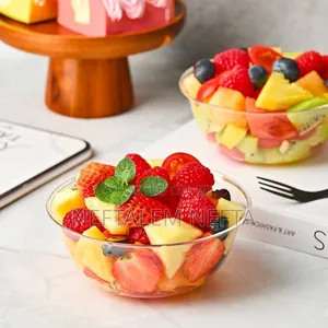 Transparent Glass Salad Bowl