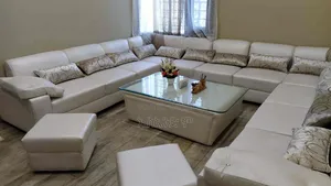 J Song Style Sofa Design Fully Leather With Table