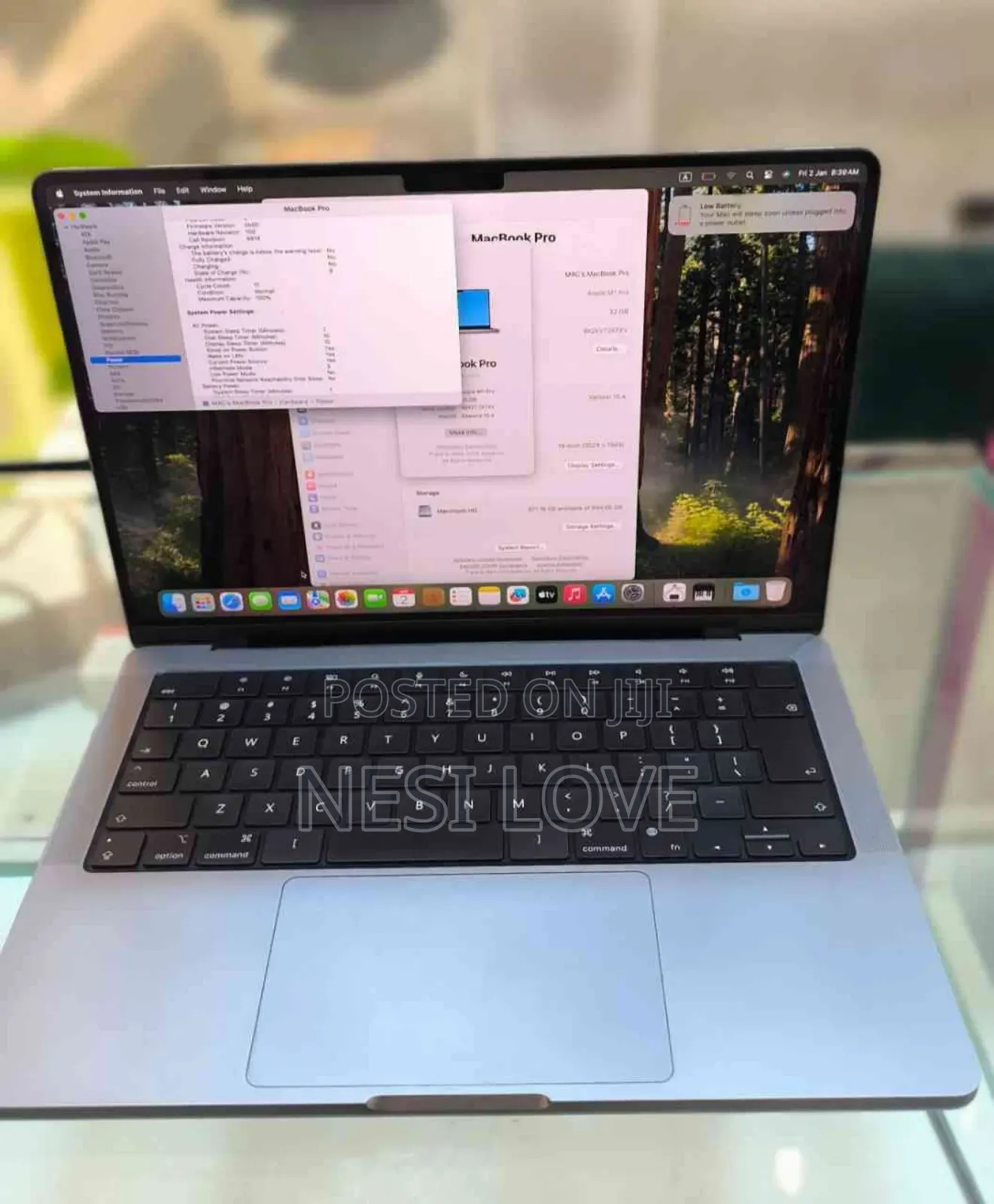 New Laptop Apple MacBook Pro 2021 M1 32GB SSD 1T