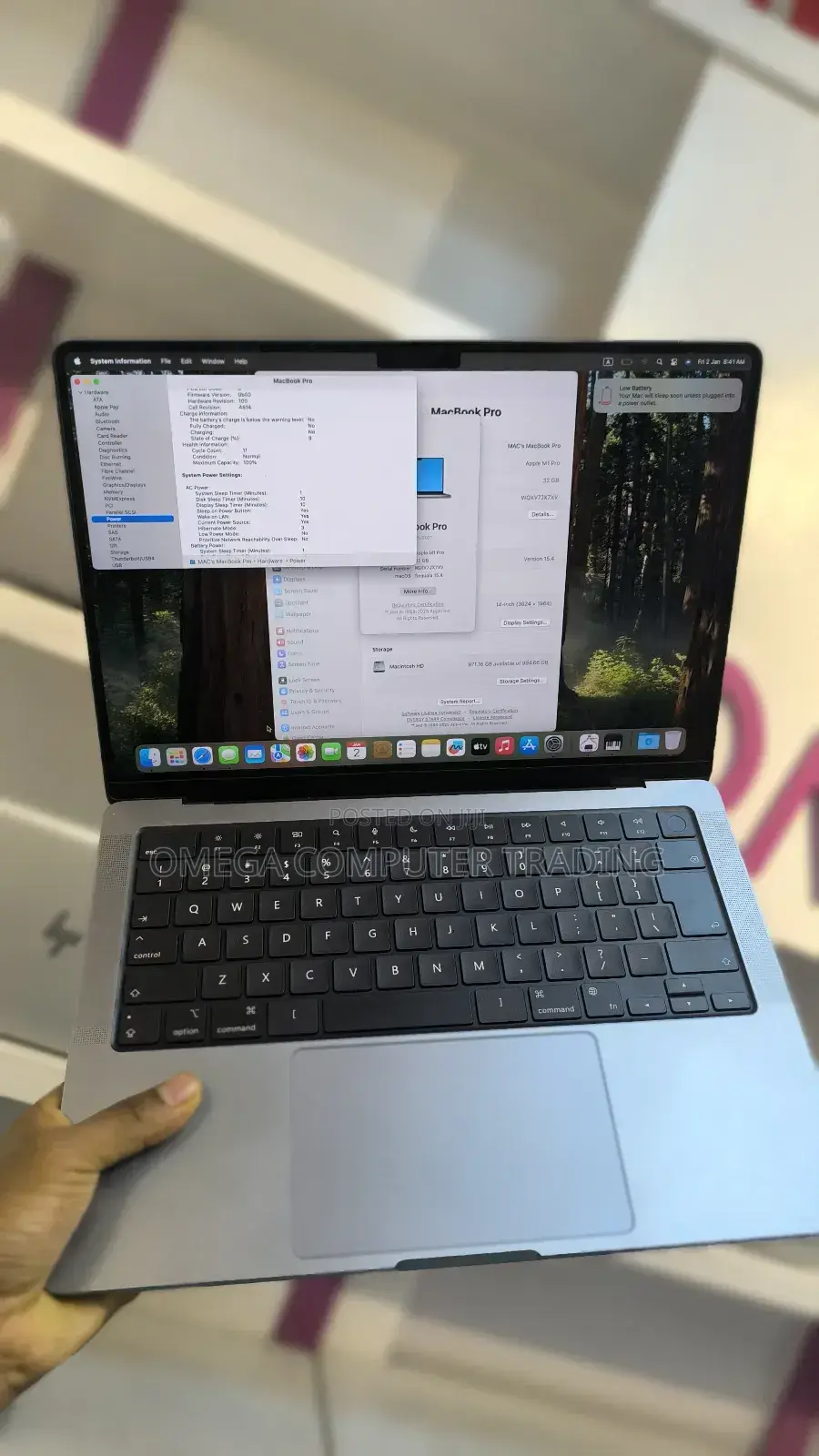 New Laptop Apple MacBook Pro 2021 M1 32GB Apple M1 Pro SSD 1T