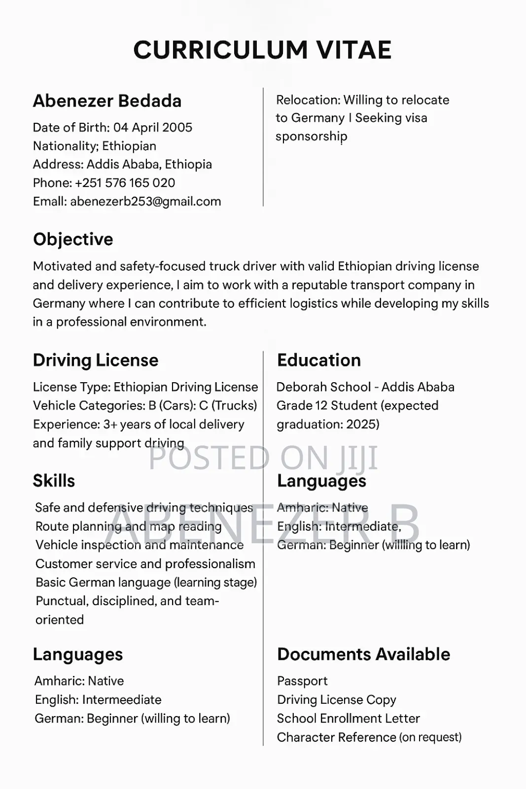 Professional Driver