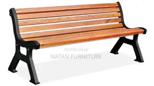 Wooden Metal Frame Chair for Coridor,Garden,School Compound