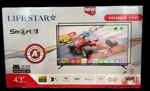 Lifestar 43 Inch Tv Smart Uhd Led Android 14.0 New 2025