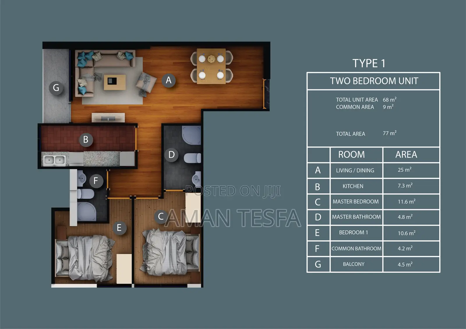 3bdrm Apartment in Visco Real Estate, Bole for sale