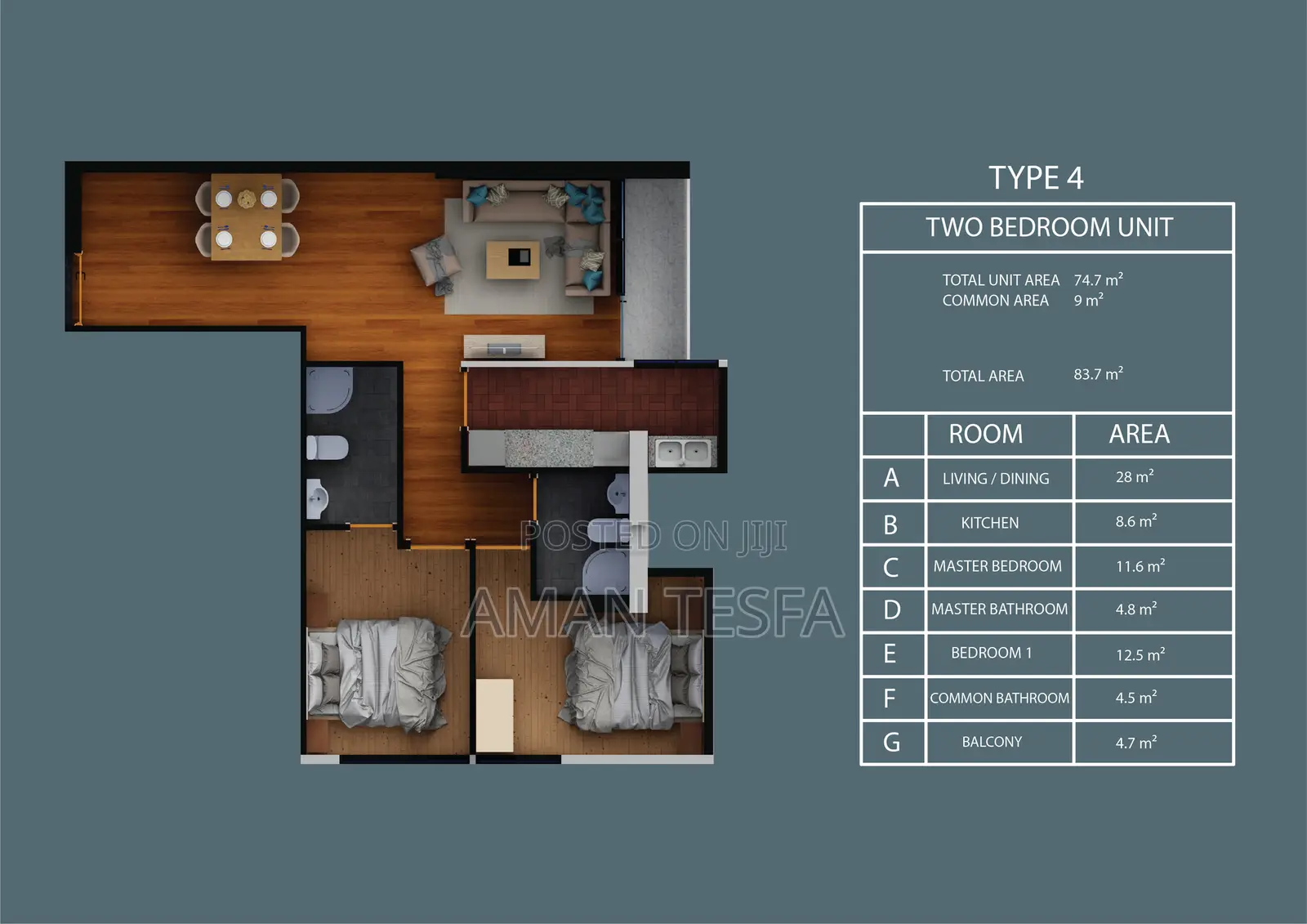 3bdrm Apartment in Visco Real Estate, Bole for sale