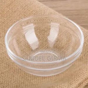 Transparent Glass Salad Bowl የብርጭቆ ሳላድ ቦል