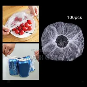 100 Pieces Disposable Food Cover,