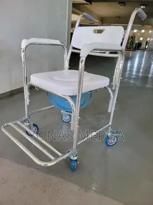 Toilet Chair=Commode|Good Mobility:The Commode on Bedside