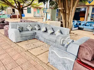 Sofa L- Shape Full Set Made of Maleda Foam Extra Hd#1 Qualit