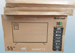 National Tv 55" Smart Android Tv New 2025